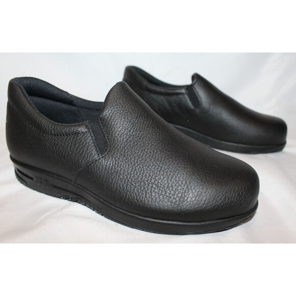 SAS Women's Patriot Slip-Resistant Black Slip On Non Slip Shoes 6.5 WW NIB $190 - Picture 1 of 6
